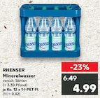 Aktuelle Mineralwasser Angebote bei Kaufland in Mannheim Aktuelles Mineralwasser Angebot bei Kaufland in Mannheim ab 4,99 €
