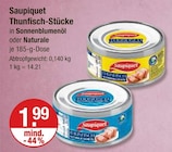 Thunfisch-Stücke in Sonnenblumenöl bei V-Markt im Bobingen Prospekt für 1,99 €