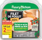 Filet de poulet rôti tranche épaisse conservation sans nitrite - Fleury Michon à 4,39 € dans le catalogue Intermarché Super
