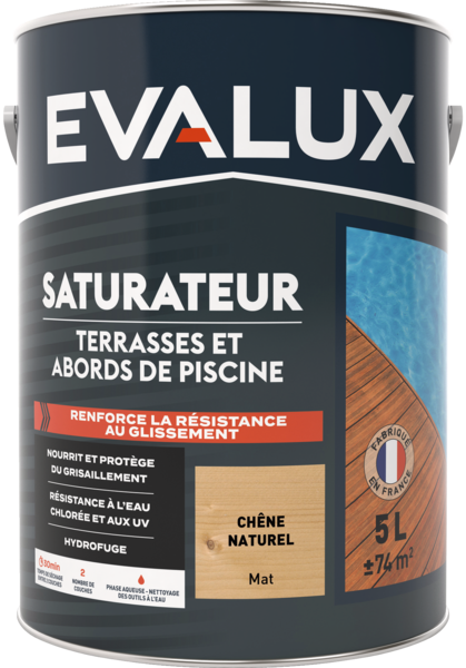 Saturateur terrasses et abords de piscine chêne naturel 5 l