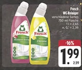 Himbeer-Essig WC-Reiniger bei EDEKA im Arnstadt Prospekt für 1,99 €