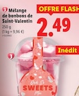 Mélange de bonbons de Saint-Valentin à Lidl dans Glomel