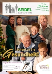 Sanitätshaus Orthopädietechnik SEIDEL Nachfolger Matthias Harmuth e.K. Sanitätshäuser Prospekt der aktuellen Woche mit 6 Seiten, gültig von 12.11.2025 bis 31.01.2026, in Cottbus und Umgebung Aktueller Sanitätshaus Orthopädietechnik SEIDEL Nachfolger Matthias Harmuth e.K. Sanitätshäuser Prospekt in Cottbus und Umgebung, "Schenken Sie Gesundheit!" mit 6 Seiten, 12.11.2025 - 31.01.2026