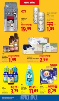 Promotion Soin visage dans le prospectus Lidl, valable du 29/10/2026 au 04/11/2026 Promo Soin visage dans le catalogue Lidl du moment à la page 21