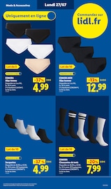 Promos Chaussettes dans le catalogue "L'ÉTÉ IMBATTABLE" de Lidl Chaussettes en promo dans le catalogue Lidl à la page 53
