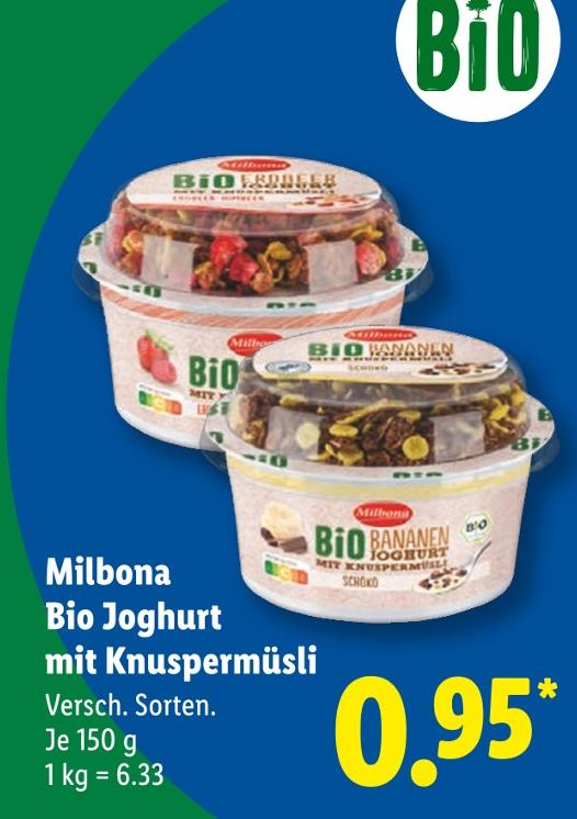 Bio Bananen Joghurt mit Knuspermüsli