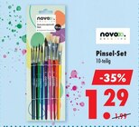 Pinsel-Set von novoo creative für 1,29 € bei Mäc-Geiz im Angebot Pinsel-Set von novoo creative im aktuellen Mäc-Geiz Prospekt