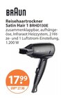Reisehaartrockner Satin Hair 1 BRHD130E von BRAUN im aktuellen V-Markt Prospekt für 17,99 €
