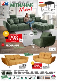 Sofa im Zurbrüggen Prospekt "MITNAHME MÖBEL" mit 50 Seiten (Dortmund)