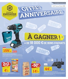 Catalogue Espace Emeraude à Carcassonne, avec 4 pages Prospectus Espace Emeraude à Carcassonne, "OFFRES ANNIVERSAIRE", 4 pages, 27/05/2026 - 13/06/2026