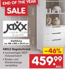 SMILE Regalschrank von Jaxx Furniture für 459,99 € bei Netto Marken-Discount im Angebot SMILE Regalschrank von Jaxx Furniture im aktuellen Netto Marken-Discount Prospekt