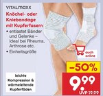 Knöchel- oder Kniebandage mit Kupferfasern von VITALMAXX im aktuellen Netto Marken-Discount Prospekt