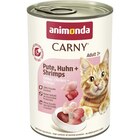 Aktuelles Animonda Cat Dose Carny Adult Pute & Huhn & Shrimps 400 g Angebot bei Zookauf in Hannover ab 1,99 €