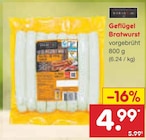 Geflügel Bratwurst im Angebot bei Netto Marken-Discount in Göttingen Geflügel Bratwurst Angebote bei Netto Marken-Discount Göttingen für 4,99 €