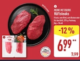 Hüftsteaks von Meine Metzgerei für 6,99 € bei ALDI Nord im Angebot Hüftsteaks von Meine Metzgerei im aktuellen ALDI Nord Prospekt