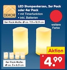 Netto Marken-Discount - LED Stumpenkerzen Angebot im Prospekt LED Stumpenkerzen bei Netto Marken-Discount im Prospekt "" für 4,99 €