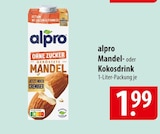 Mandel- oder Kokosdrink Angebote von alpro bei famila Nordost Kiel für 1,99 €