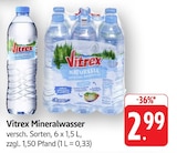 Mineralwasser Angebote von Vitrex bei EDEKA Trier für 2,99 €