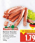 Berliner Knacker von Bauern Gut für 1,79 € bei E center im Angebot Berliner Knacker von Bauern Gut im aktuellen E center Prospekt