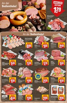 Mettwurst im aktuellen REWE Prospekt (Hamburg) Mettwurst im REWE Prospekt "Dein Markt" mit 38 Seiten (Hamburg)
