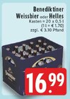 Weissbier bei E center im Prospekt "" für 16,99 €
