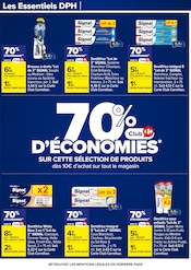 Promos Hygiène dans le catalogue "70 % D’ÉCONOMIES SUR UNE SÉLECTION DE PRODUITS D'HYGIÈNE" de Carrefour à la page 5
