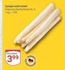 Aktuelle Spargel Angebote bei GLOBUS in Essen Aktuelles Spargel weiß/violett Angebot bei GLOBUS in Essen ab 3,99 €