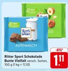 Schokolade Bunte Vielfalt im Angebot bei E center in Waiblingen Schokolade Bunte Vielfalt Angebote von Ritter Sport bei E center Waiblingen für 1,11 €
