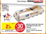 Oeufs frais de poules élevées au sol x12 - Volaé dans le catalogue Intermarché