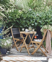 Promos Table de jardin pliante dans le catalogue "BARBEUC, SIESTE, PÉTANQUE PLACE À LA DÉTENTE" de Jardiland à la page 9