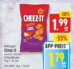 Cheez-it von Kellogg's für 1,79 € bei EDEKA im Angebot Cheez-it von Kellogg's im aktuellen EDEKA Prospekt