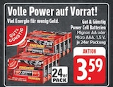 Power Cell Batterien Mignon AA Angebote von Gut & Günstig bei EDEKA Leipzig für 3,59 €