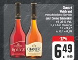 Weinbrand oder Creme Sahnelikör im Angebot bei EDEKA in Hof Weinbrand oder Creme Sahnelikör Angebote von Chantré bei EDEKA Hof für 6,49 €