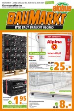 Globus-Baumarkt Prospekt für Stuttgart mit 10 Seiten Globus-Baumarkt Prospekt für Stuttgart: "WER BAUT BRAUCHT GLOBUS", 10 Seiten, 24.01.2021 - 30.01.2021
