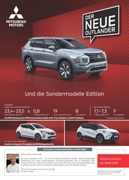 Aktueller Mitsubishi Werkstatt & Auto Prospekt für Kempten: Mitsubishi Angebote mit 8} Seiten, 22.03.2025 - 19.04.2025