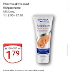 Fußbalsam Plus 10% Urea Angebote von Pharma aktiva bei GLOBUS St. Ingbert für 1,79 €