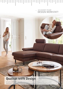 Ecksofa im Polstermöbel Fischer Prospekt "AUS EIGENER DESIGN WERKSTATT" mit 22 Seiten (Nürnberg)