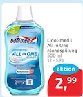 All in One Mundspülung von Odol-med3 im aktuellen budni Prospekt