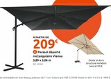 Promo Parasol déporté rectangulaire Vienna à 209,00 € dans le catalogue Mr. Bricolage à Saint-Vincent
