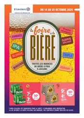 Prospectus E.Leclerc à Saint-Denis, "la foire à la BIÈRE", 16 pages de promos valables du 14/10/2025 au 25/10/2025