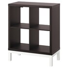 Regal mit Untergestell schwarzbraun/weiß im Angebot bei IKEA in Kirchheim Regal mit Untergestell schwarzbraun/weiß Angebote von KALLAX bei IKEA Kirchheim für 44,99 €
