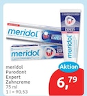 Parodont Expert Zahncreme von meridol für 6,79 € bei budni im Angebot Parodont Expert Zahncreme von meridol im aktuellen budni Prospekt