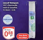 Wattepads Angebote von natuvell bei GLOBUS Oberhausen für 0,88 €