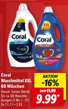 Fluessigwaschmittel von Coral im aktuellen Lidl Prospekt für €9.99