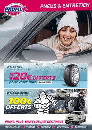 Catalogue Profil Plus avec 1 page de promos Prospectus Profil Plus, "Pneus & Entretien", page, 05/12/2022 - 15/01/2023