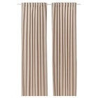 Aktuelles 2 Gardinenschals mit Gardinenband/hellbeige 140x300 cm Angebot bei IKEA in Bonn ab 69,99 €