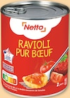 Ravioli pur bœuf - NETTO en promo à 1,95 € chez Netto Ravioli pur bœuf - NETTO dans le catalogue Netto