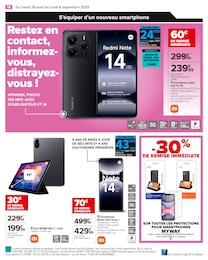 Prix et réduction Tablette Tactile dans le prospectus Carrefour en cours Offre Tablette Tactile dans le catalogue Carrefour du moment à la page 18