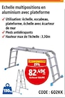 Echelle multipositions en aluminium avec plateforme - Screwfix à Reims Echelle multipositions en aluminium avec plateforme en promo chez Screwfix Reims à 82,49 €