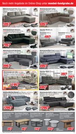 Ecksofa im Die Möbelfundgrube Prospekt in Saarbrücken Aktueller Die Möbelfundgrube Prospekt mit Ecksofa, "Schneller und günstiger einrichten!", Seite 3